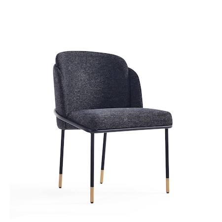 Manhattan Comfort Modern Dining Chair Perfect for Dining and Home Office Use DC052-BK